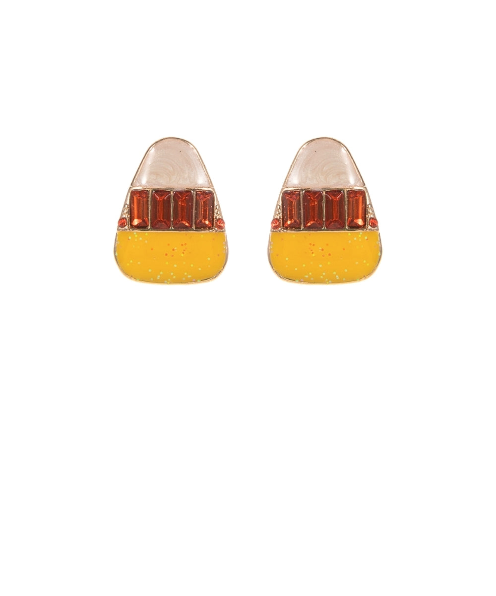 Halloween Candy Corn Earrings - Multi
