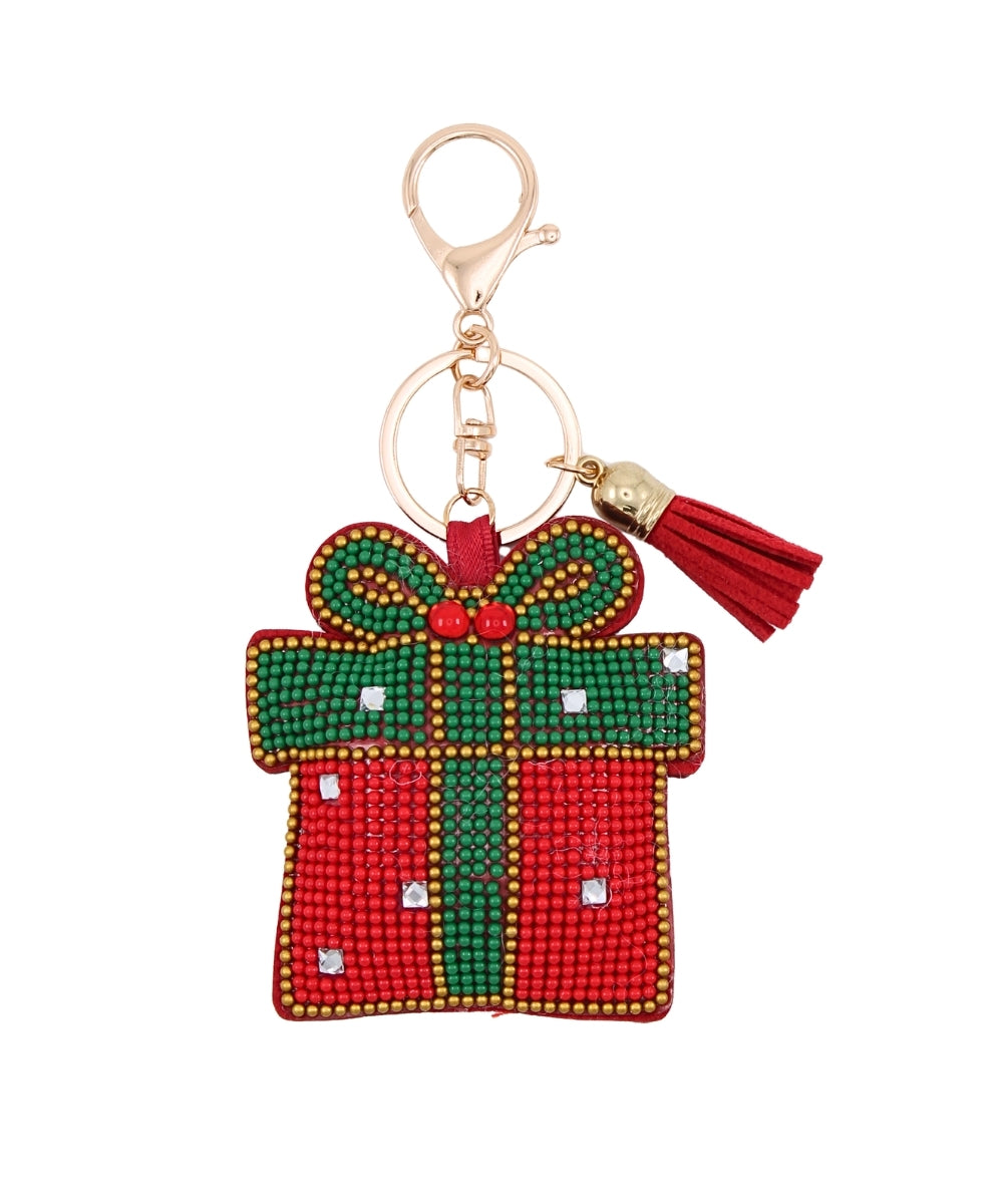 Christmas Gift Keychain - Red/Green