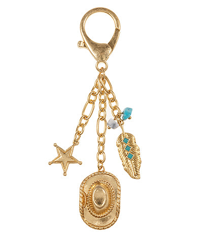 Western Theme & Multi Charm Key Chain
