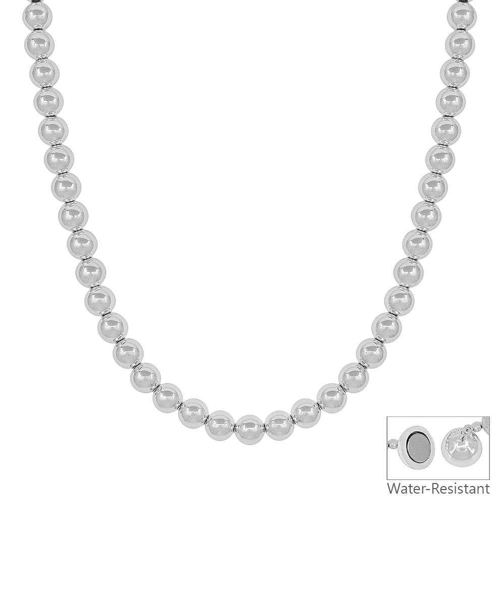 8mm CCB Necklace - Silver