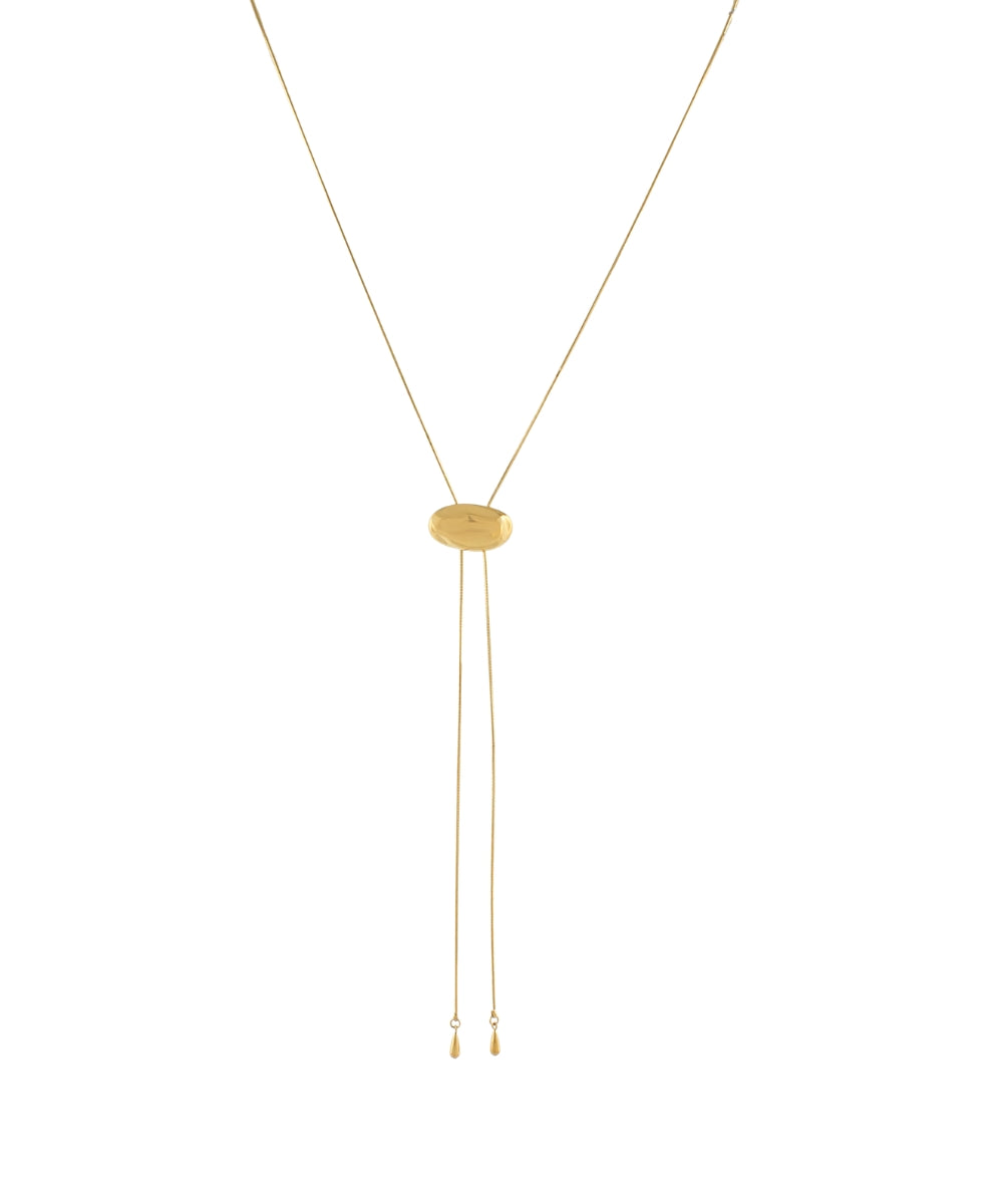 Bean Shape Necklace - Gold