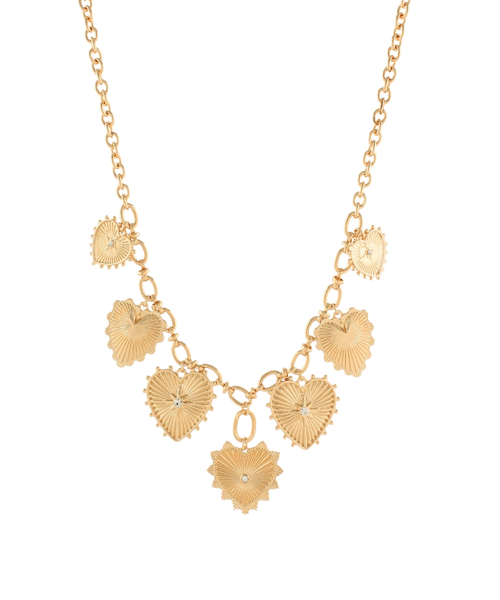 Heart Charm Necklace - Gold