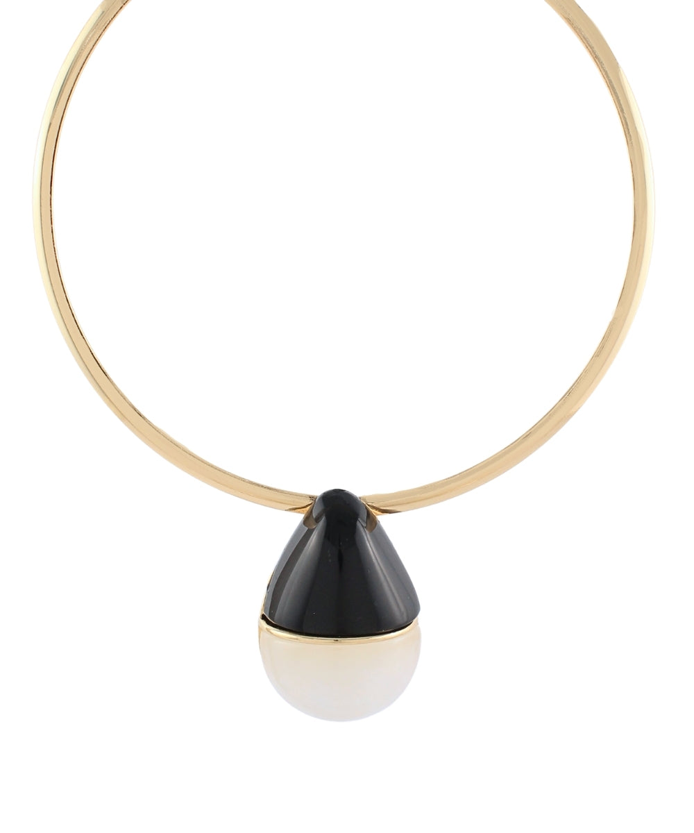 Teardrop Wire Choker - Black/Cloud