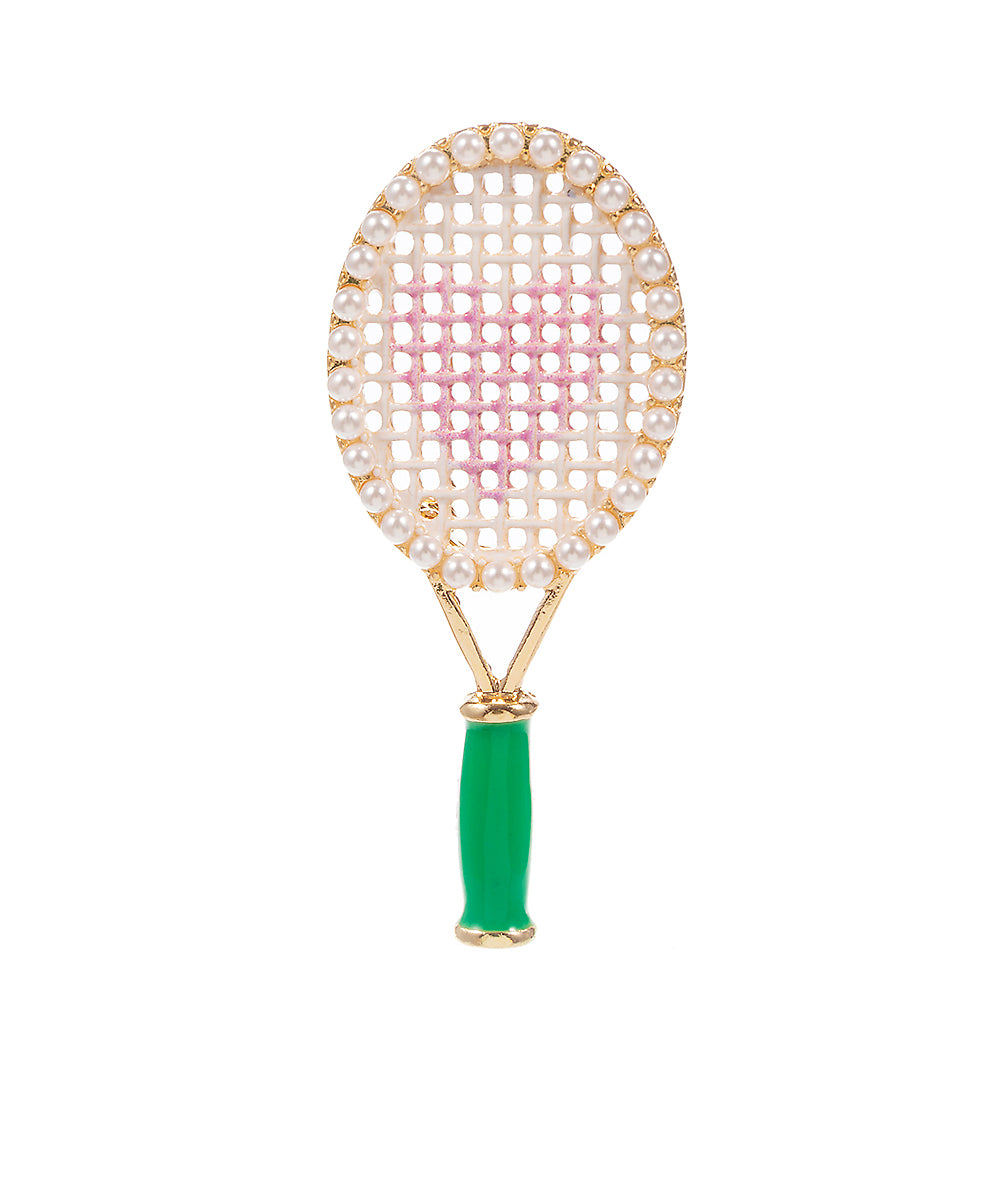 Tennis Racket Brooch