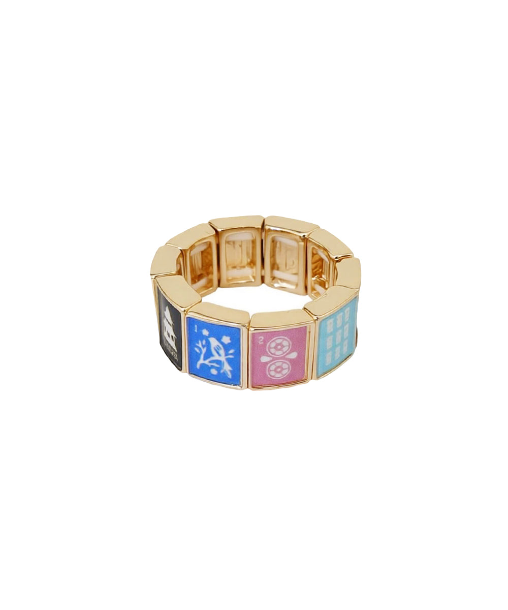 Wide & Multi Mahjong Ring - Light Multi